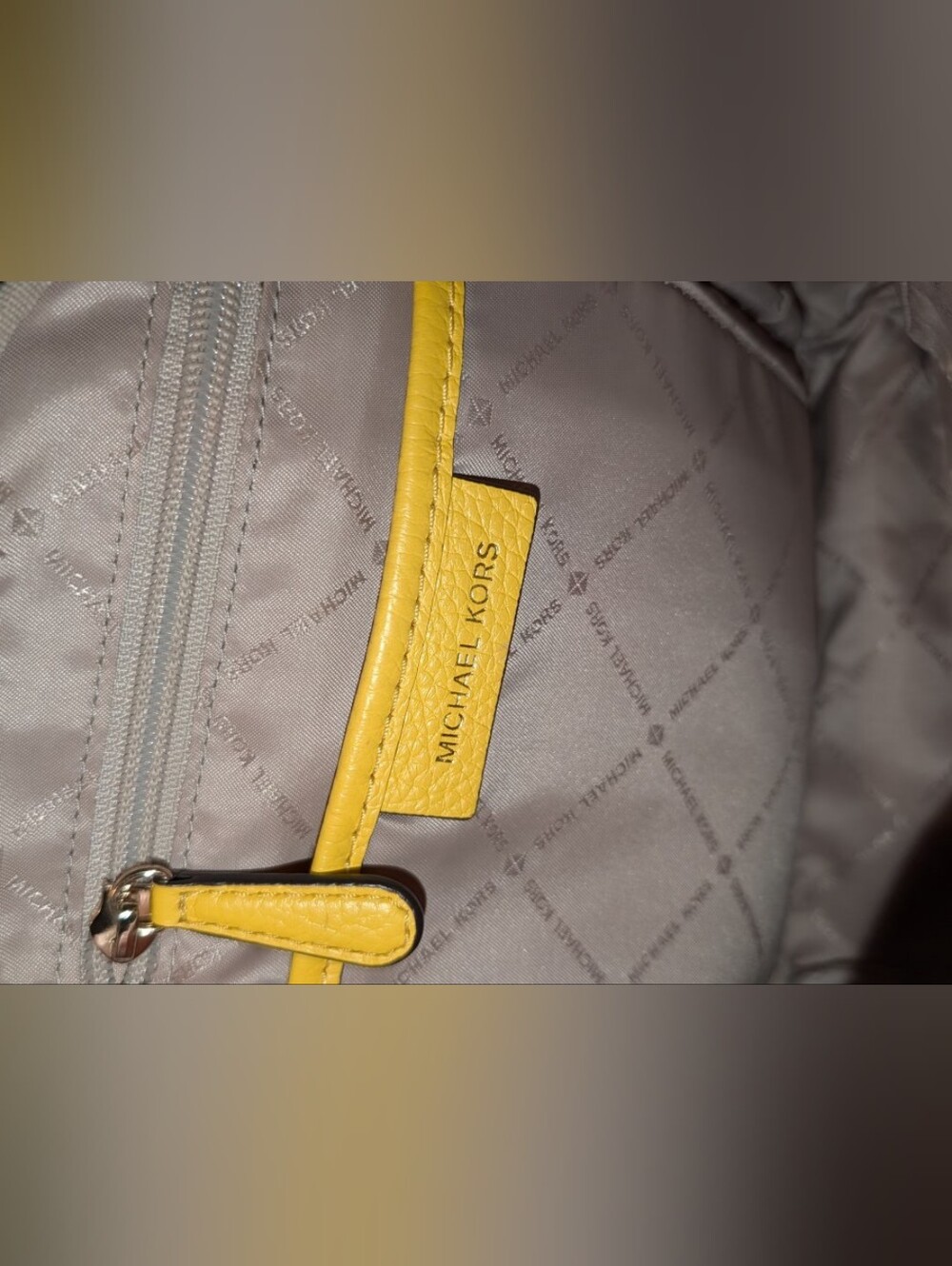 MICHAEL KORS ERIN SMALL CONVERTIBLE BACKPACK YELLOW EUC - Picture 2 of 15